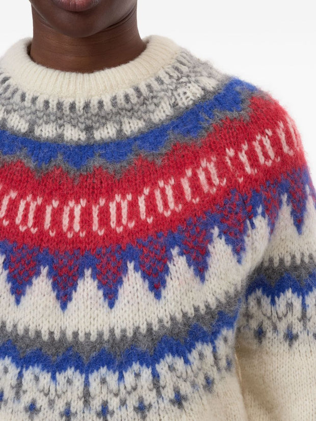 Closed Wool Crewneck Jumper Ivory