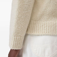 Closed Wool Crewneck Jumper Ivory