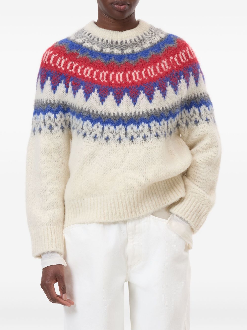 Closed Wool Crewneck Jumper Ivory