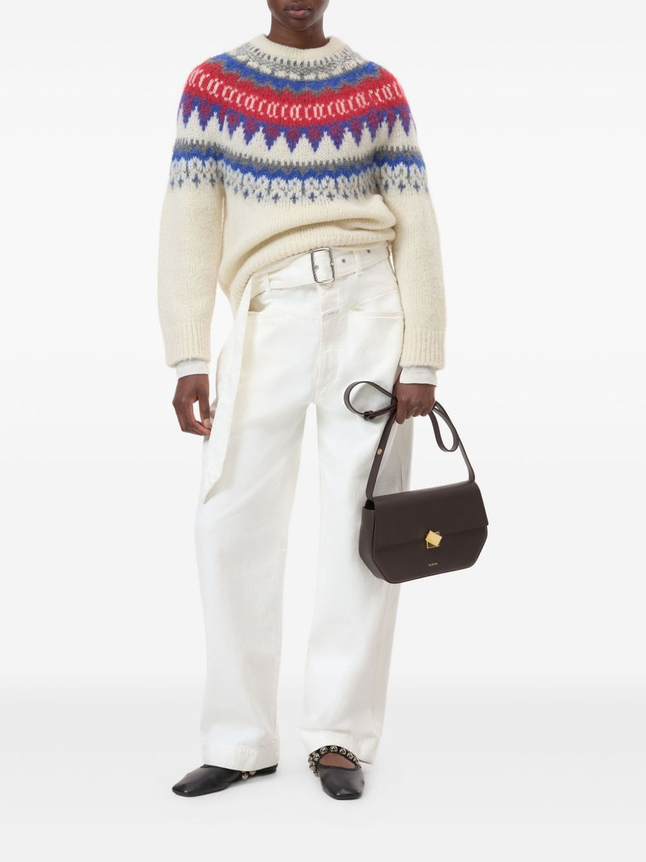 Closed Wool Crewneck Jumper Ivory