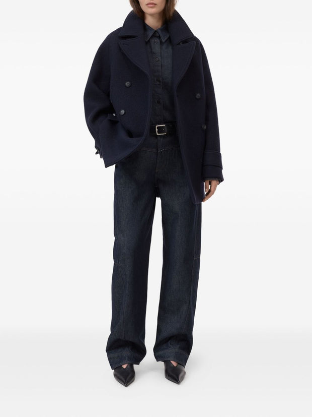Closed Wool Caban Jacket Blue