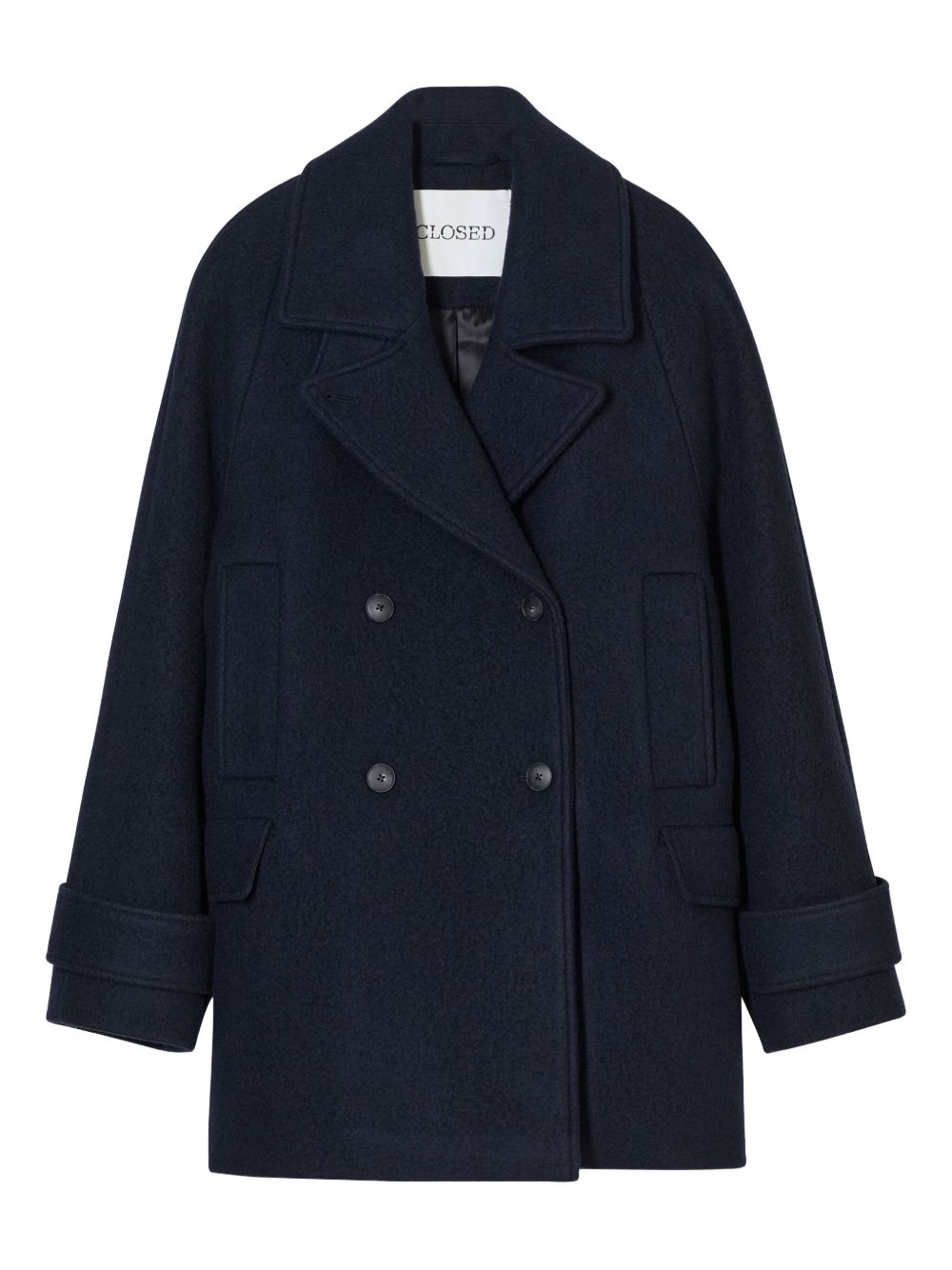 Closed Wool Caban Jacket Blue