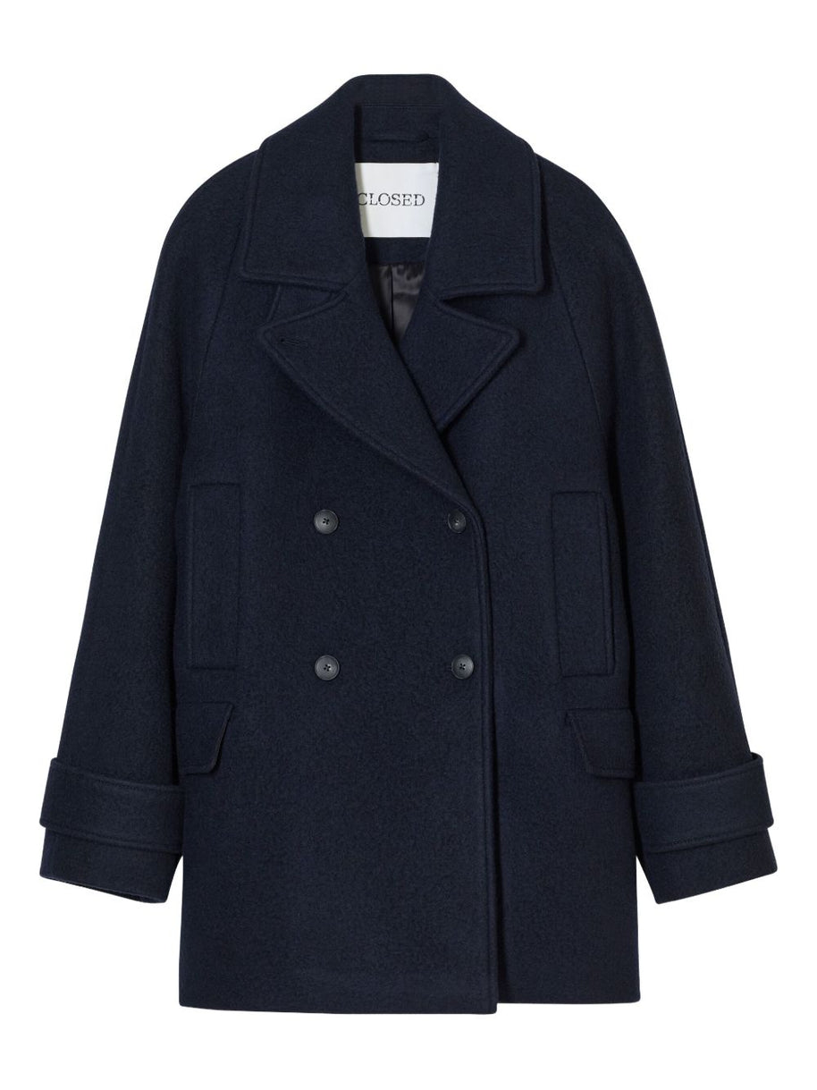 Closed Wool Caban Jacket Blue