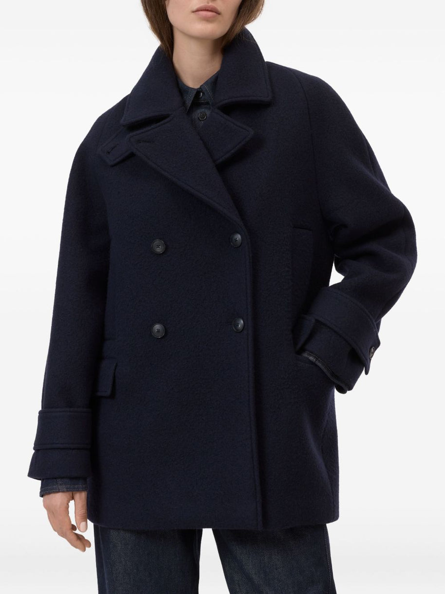 Closed Wool Caban Jacket Blue