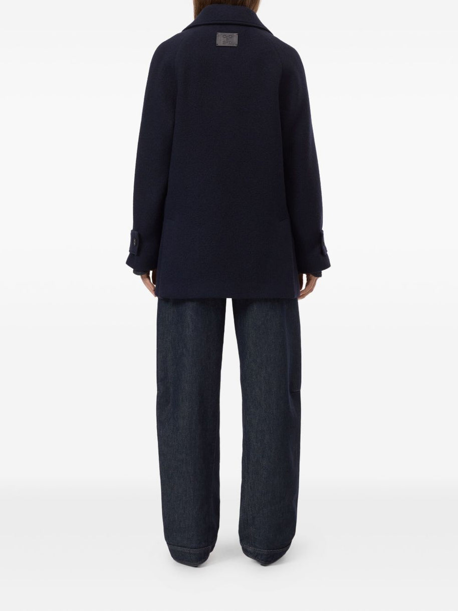 Closed Wool Caban Jacket Blue