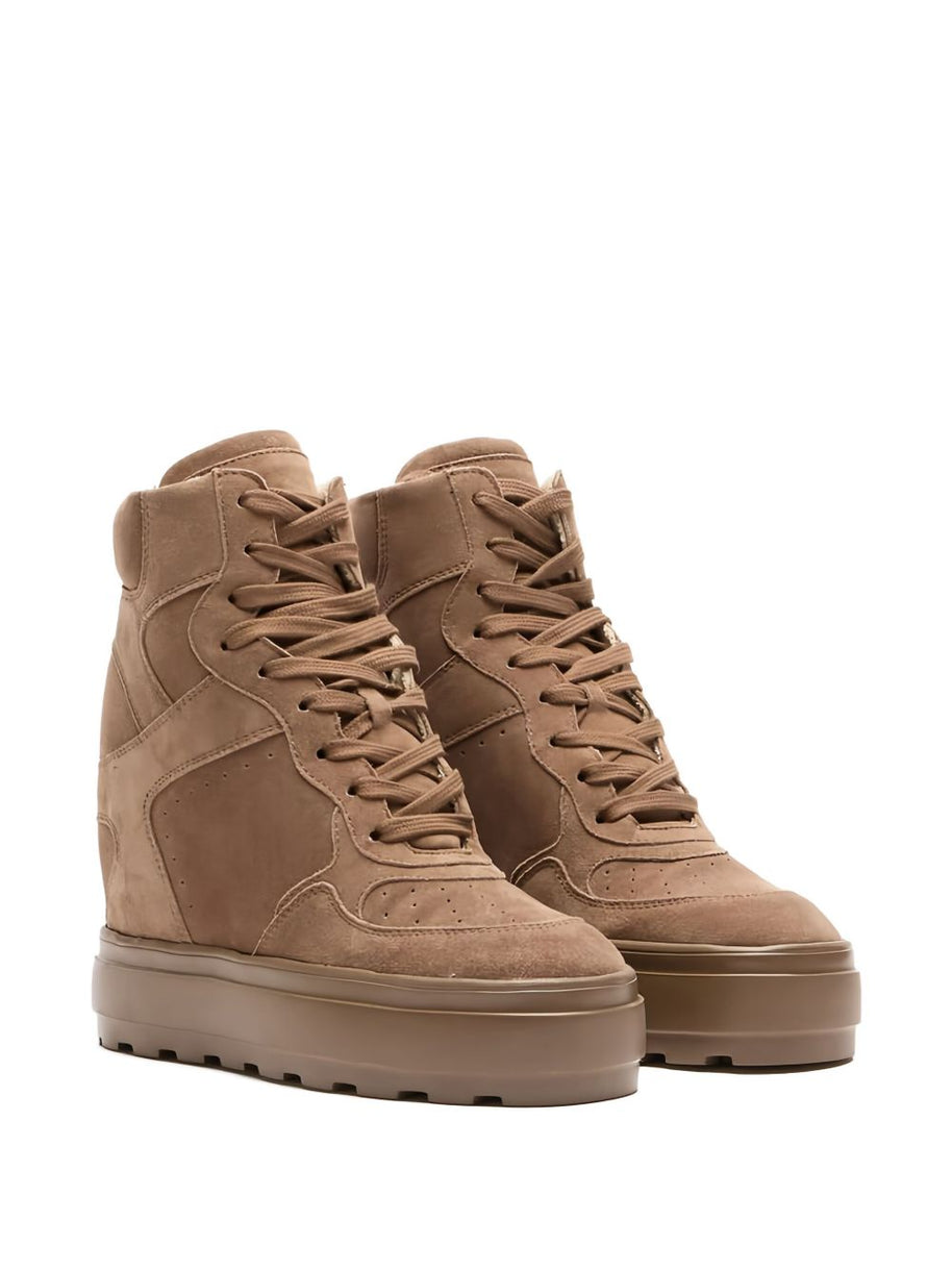 Casadei Platform Boots Beige