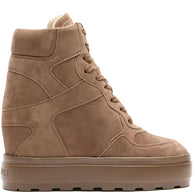 Casadei Platform Boots Beige