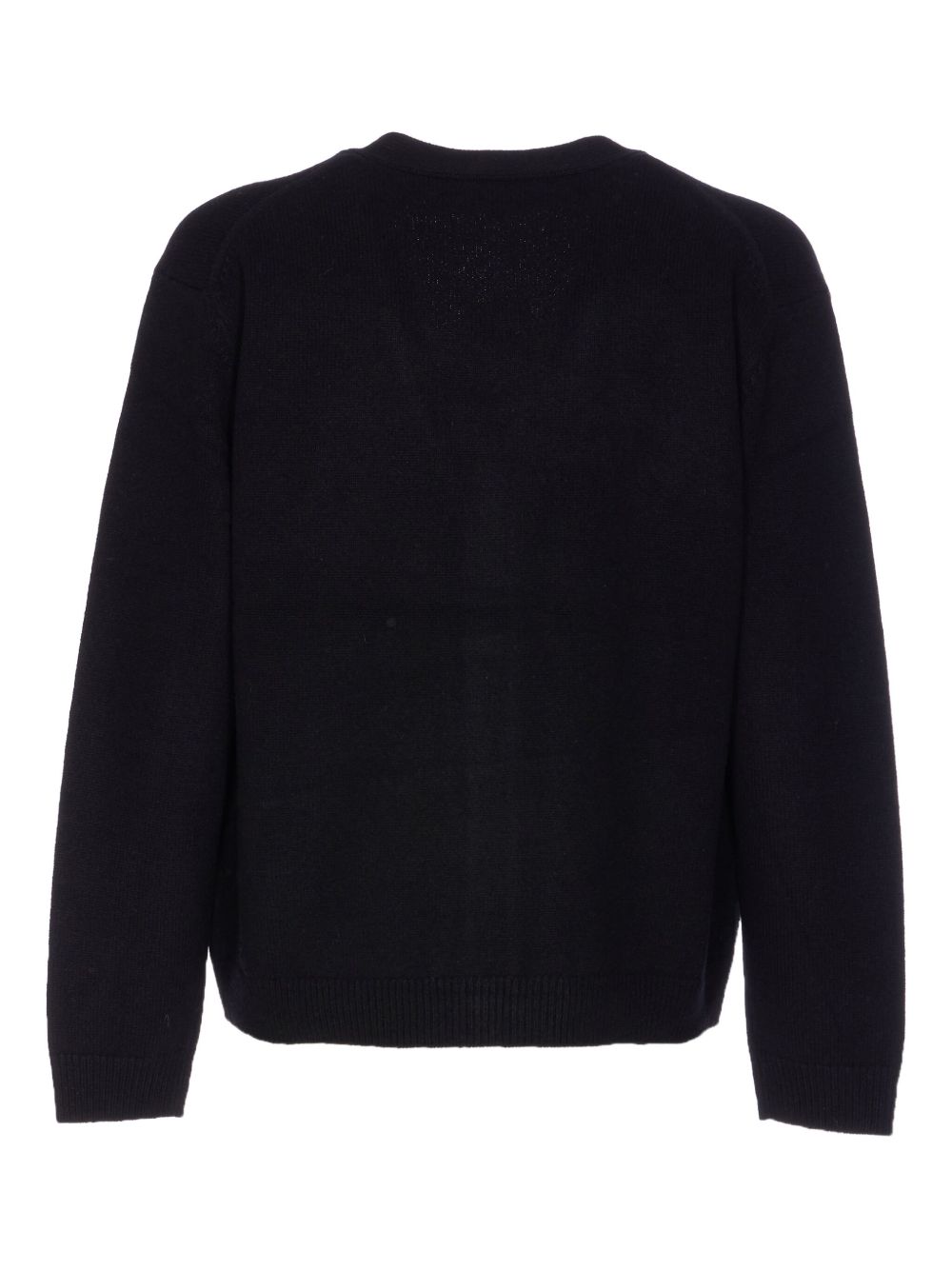Maison Kitsuné MAISON KITSUNE' Wool V-necked Cardigan Black