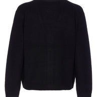 Maison Kitsuné MAISON KITSUNE' Wool V-necked Cardigan Black