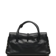 Zanellato Dotta Saeta Small Leather Handbag Black