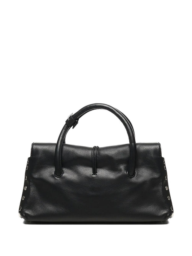 Zanellato Dotta Saeta Small Leather Handbag Black