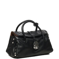 Zanellato Dotta Saeta Small Leather Handbag Black