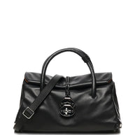 Zanellato Dotta Saeta Small Leather Handbag Black