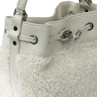 Zanellato Mondà Dolly Small Leather Bucket Bag White
