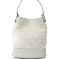 Zanellato Mondà Dolly Small Leather Bucket Bag White