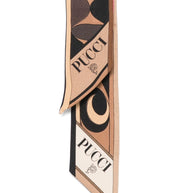 Pucci Printed Silk Foulard Scarf Black