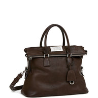 Maison Margiela 5AC Medium Leather Handbag Brown