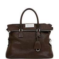Maison Margiela 5AC Medium Leather Handbag Brown