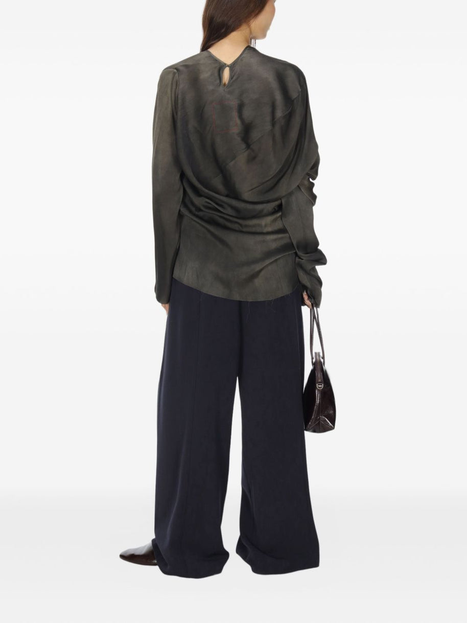 Uma Wang Silk Top Grey