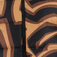 Pucci Printed Nylon Down Jacket Brown