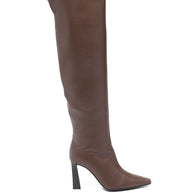Giuseppe Zanotti Janiee Leather Heel Boots Brown