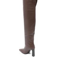 Giuseppe Zanotti Janiee Leather Heel Boots Brown