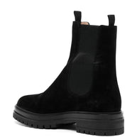 Gianvito Rossi Chester Suede Leather Boots Black