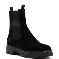 Gianvito Rossi Chester Suede Leather Boots Black