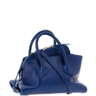 The Attico La Passeggiata Mini Leather Tote Blue