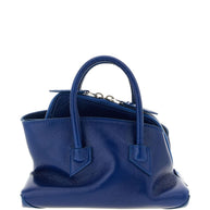 The Attico La Passeggiata Mini Leather Tote Blue