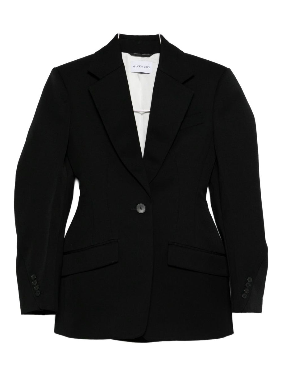 Givenchy Wool Single-breasted Jacket Black