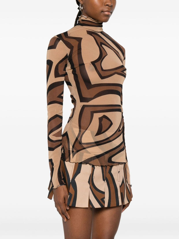 Pucci Printed Top Golden