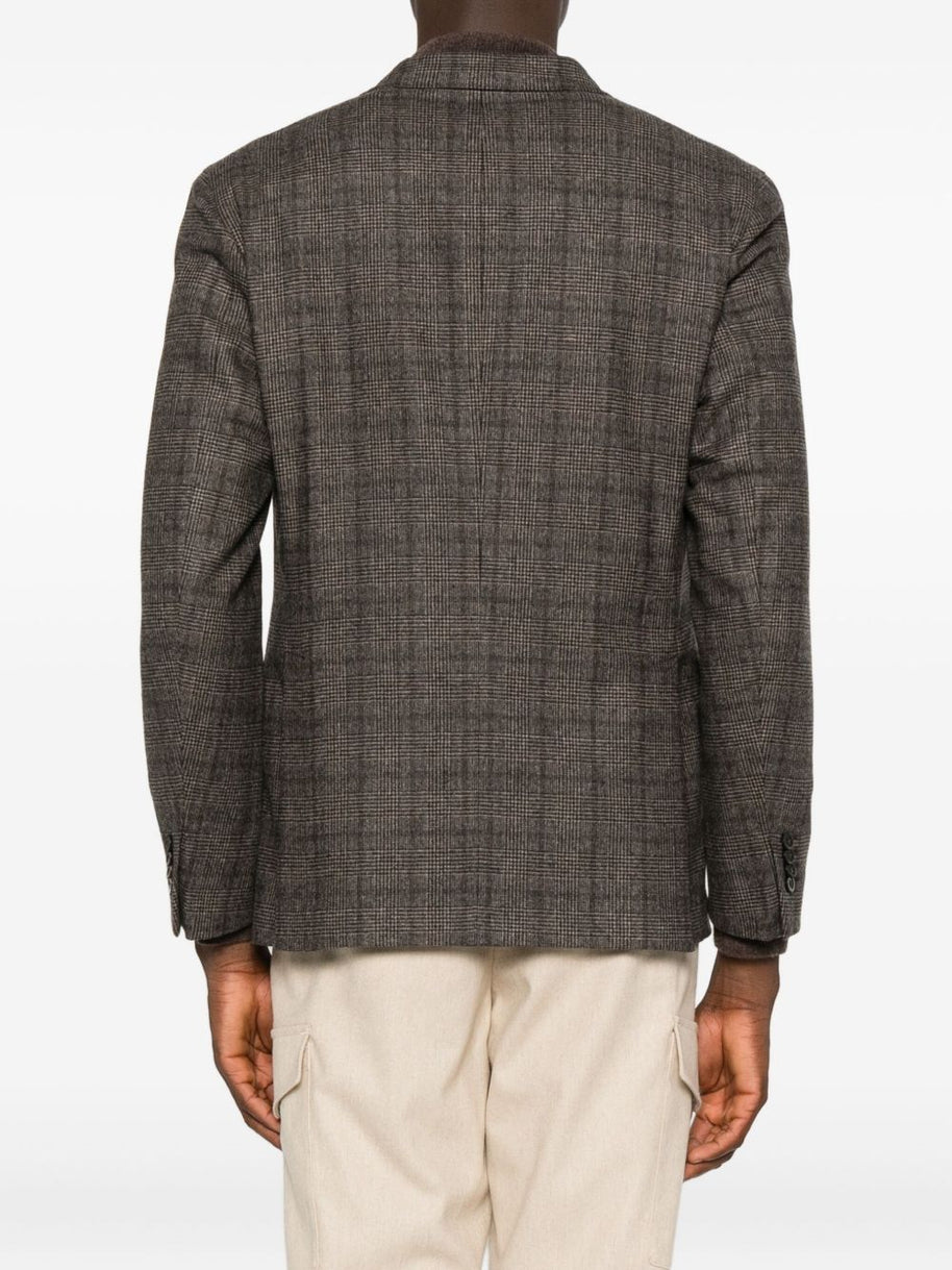 Boglioli Wool Blend Double-breasted Jacket Brown