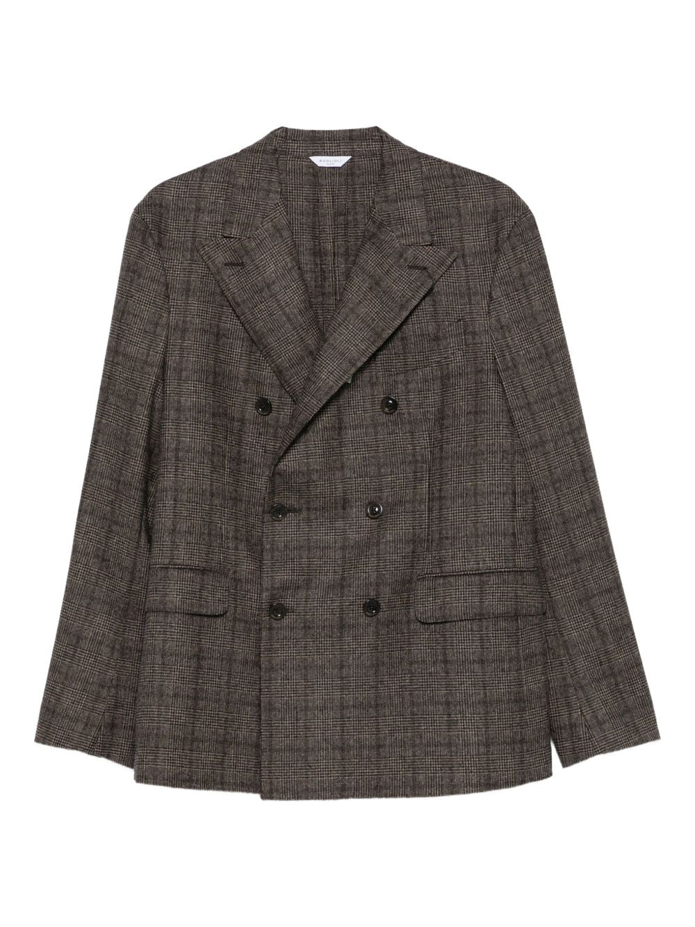 Boglioli Wool Blend Double-breasted Jacket Brown