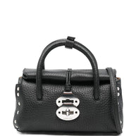 Zanellato Dotta Centauro Baby Small Leather Handbag Black