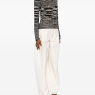 Missoni Wool Blend Crewneck Sweater Brown