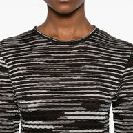 Missoni Wool Blend Crewneck Sweater Brown