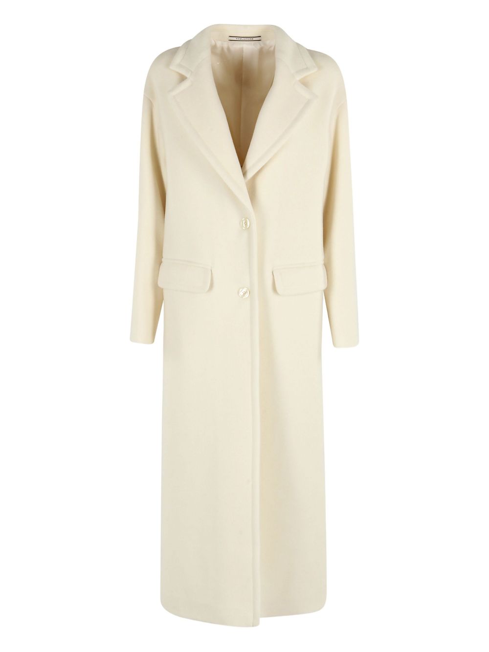 Tagliatore Wool Single-breasted Coat Cream