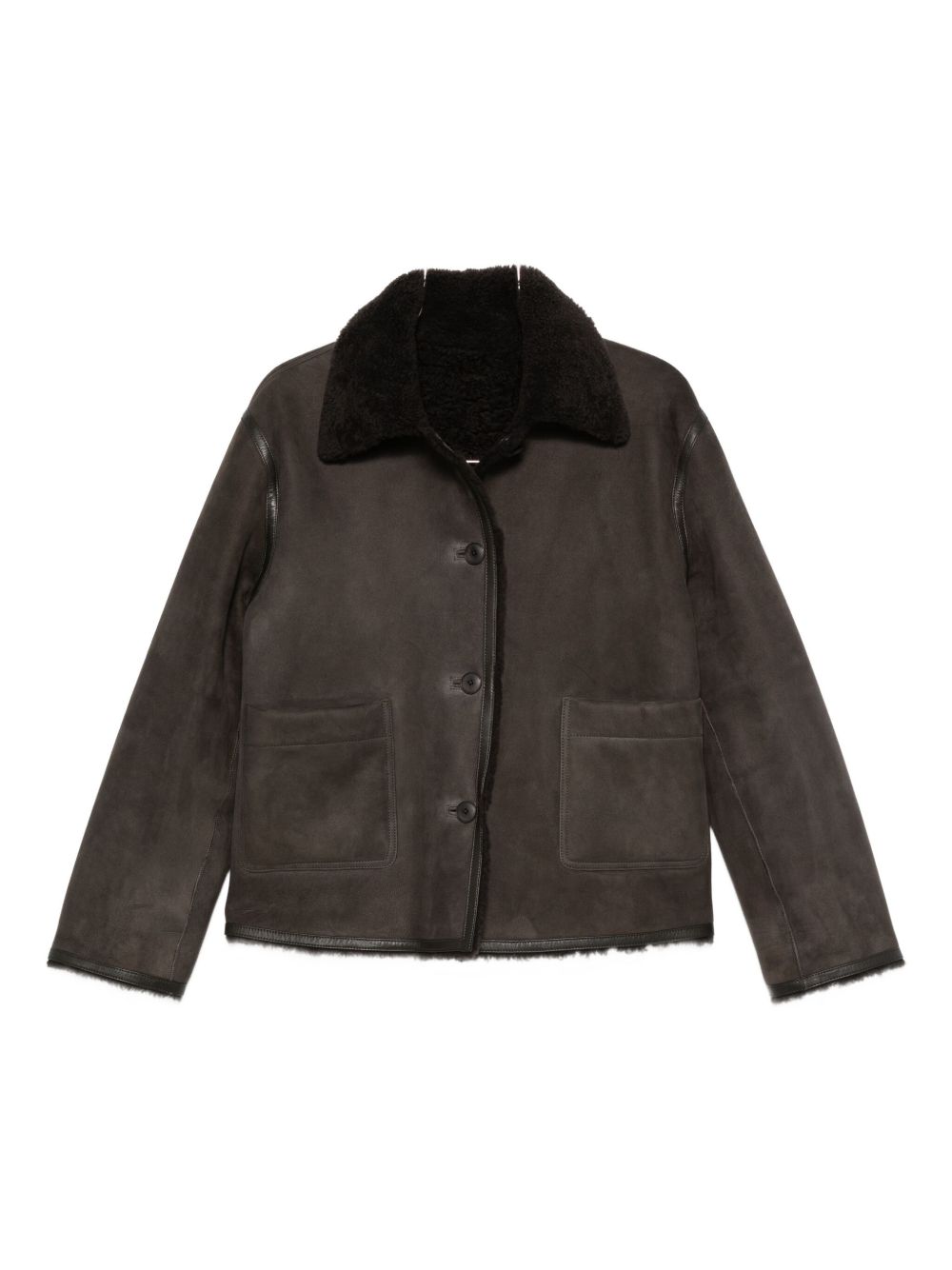 Closed Shearling Jacket Grey