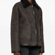 Closed Shearling Jacket Grey