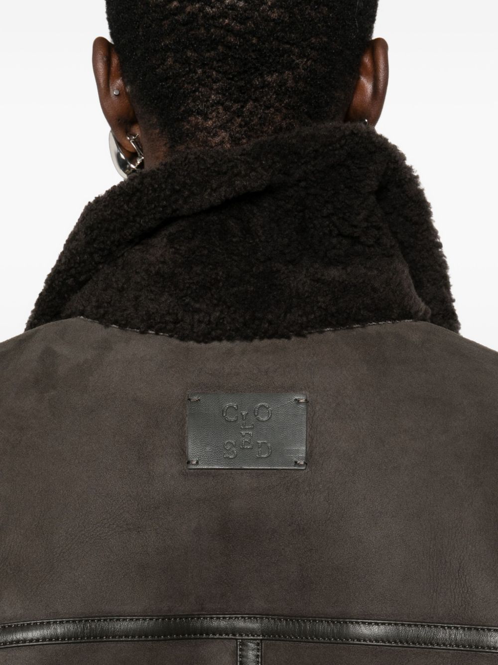 Closed Shearling Jacket Grey