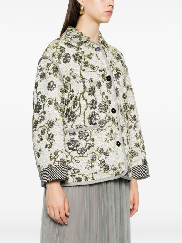 Forte Forte Floral Jacket Ivory