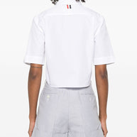 Thom Browne Cotton Cropped Shirt White