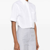 Thom Browne Cotton Cropped Shirt White