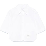 Thom Browne Cotton Cropped Shirt White