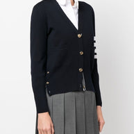 Thom Browne Wool Cardigan Blue