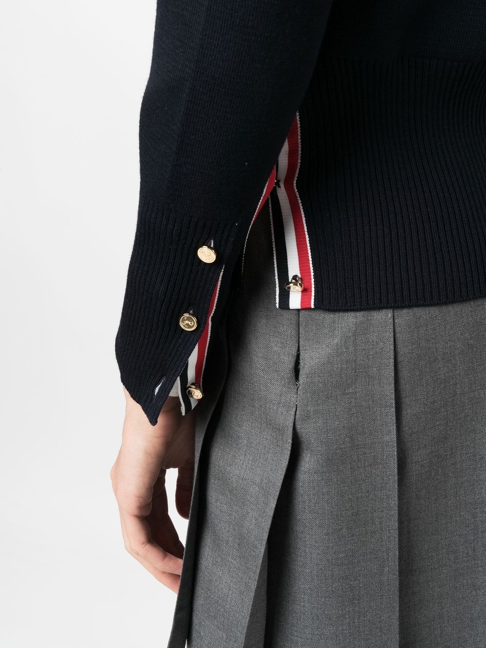 Thom Browne Wool Cardigan Blue