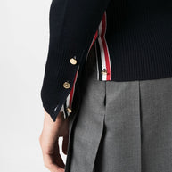Thom Browne Wool Cardigan Blue