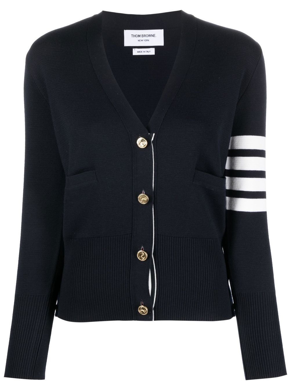 Thom Browne Wool Cardigan Blue