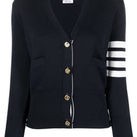 Thom Browne Wool Cardigan Blue